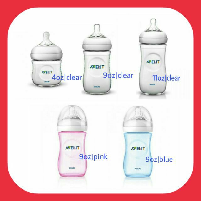 philips avent bottle sizes