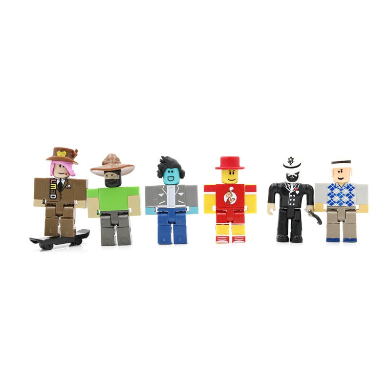 24pcs Roblox Legends Champions Classic Noob Captain Action Figures Kid Gift 8cm Toys Hobbies Tv Movie Video Games - dr tray blox roblox account