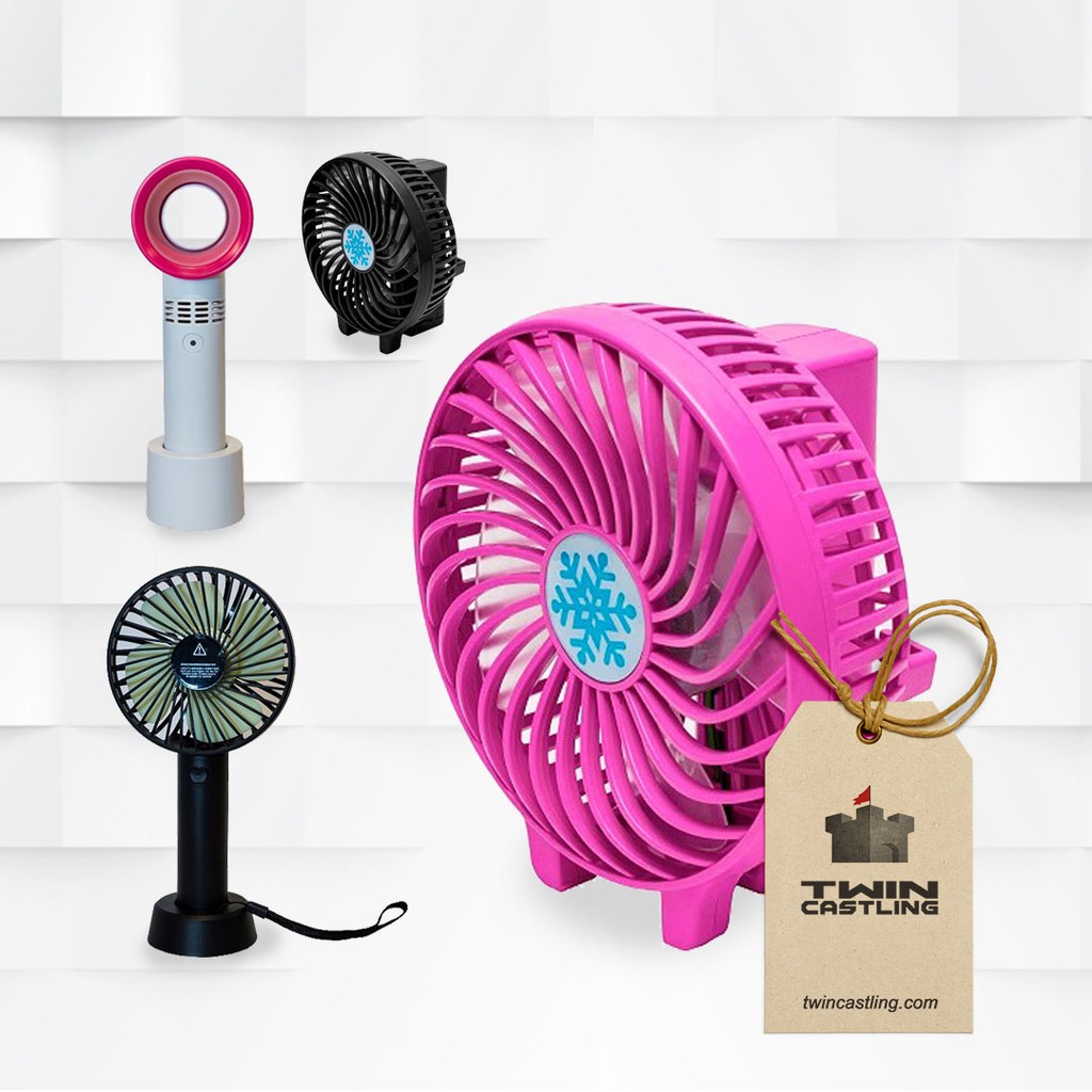 USB Stand Fan - Handy Hanheld Mini Fan - Kipas Stand USB - Kipas Mini - Twin Castling