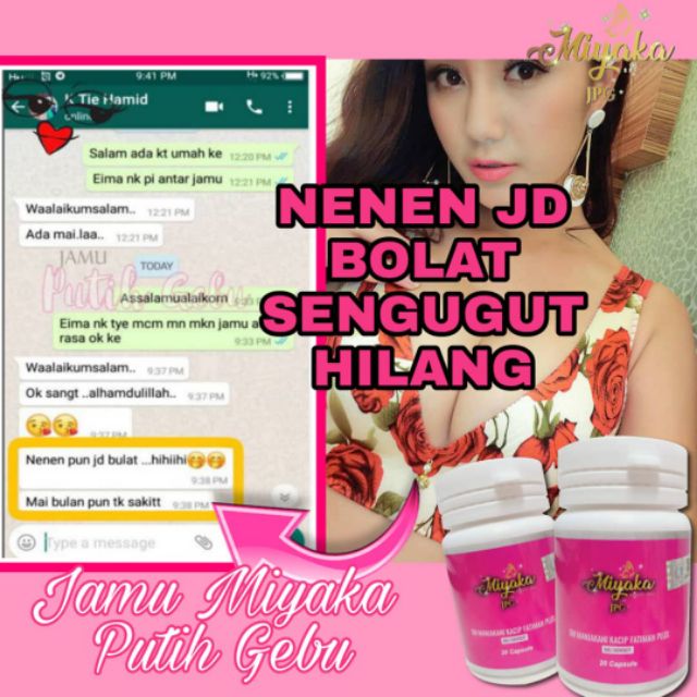 Jamu Putih Gebu Lulus Kkm By Jamu Miyaka Shopee Malaysia