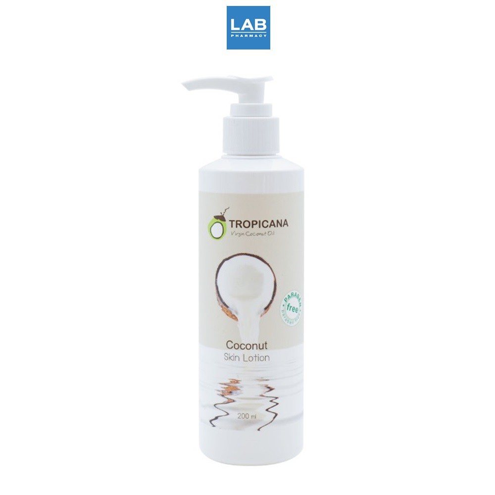 Tropicana oil COCONUT Skin Lotion 200 ml. Body NON PARABEN Formula
