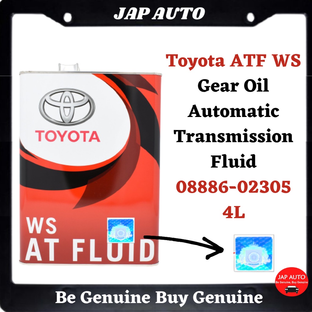 Toyota ATF WS Gear Oil 0888602305 4L Automatic Transmission Fluid