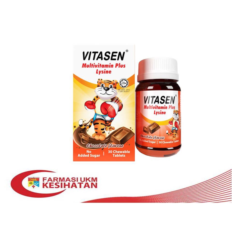 VITASEN MULTIVITAMIN PLUS LYSINE 30'S FLAVOUR CHOCOLATE Shopee Malaysia