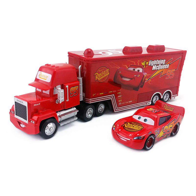 cars mack truck race track