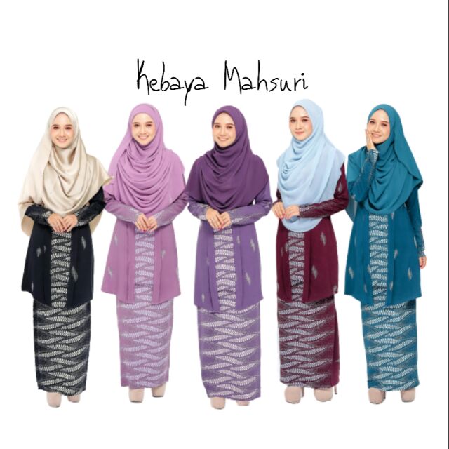 KEBAYA MAHSURI KEBAYA KOTA  BHARU  BAJU  RAYA MUSLIMAH  