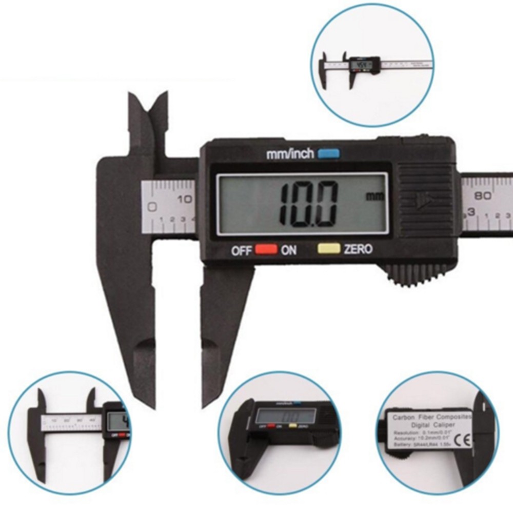 Buy Electronic Digital Caliper Lcd Display Dial Gauge Micrometer Plastic 1pc Lightweight Measuring Automotive Metalworking Seetracker Malaysia