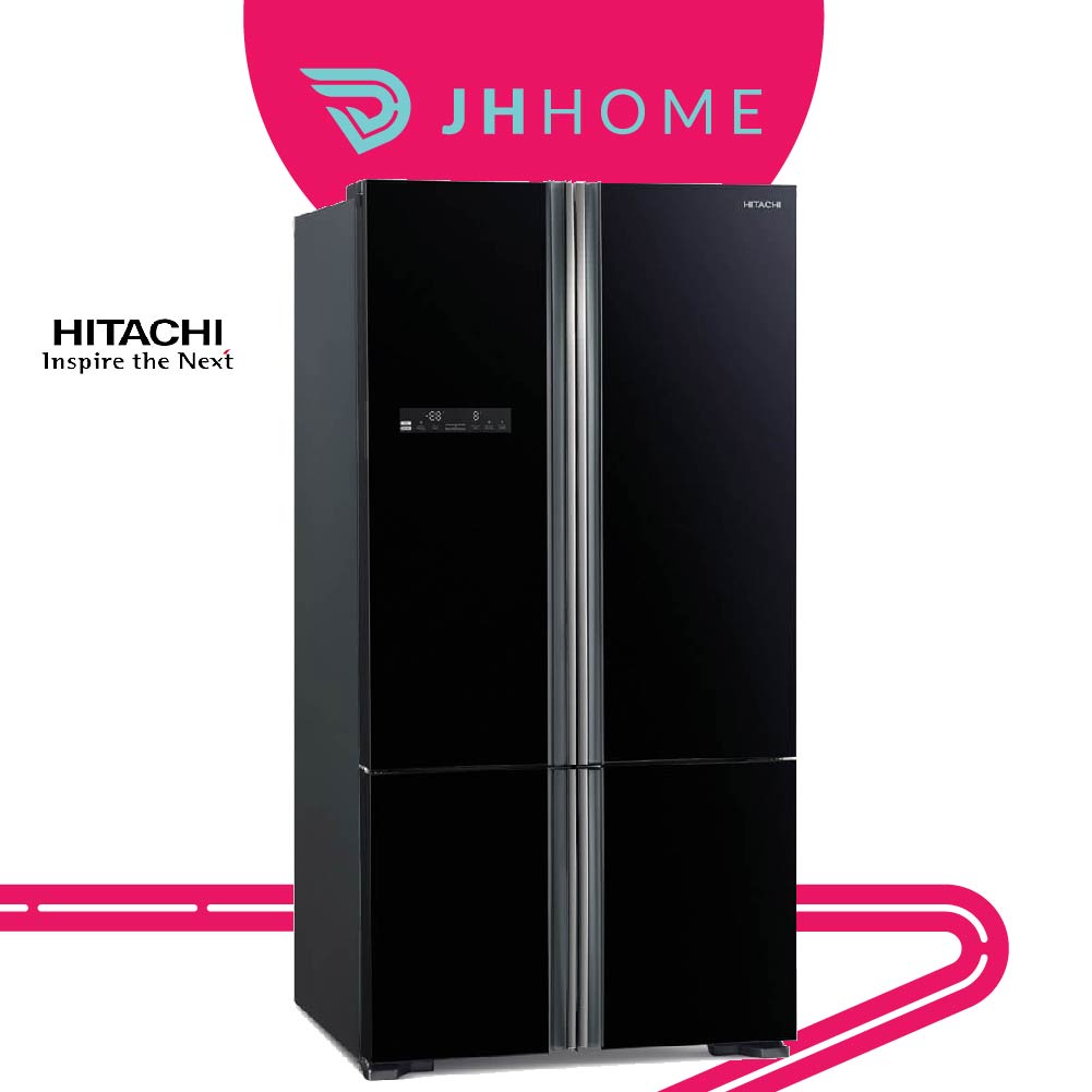 Hitachi Inverter 4 Doors Fridge Aero Care Vege Compartment Bottom Freezer 700l R Wb850p5m Gbk Xgr Shopee Malaysia