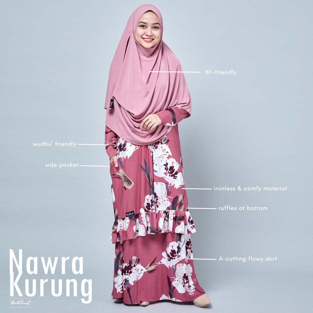  Baju  Kurung  Bunga Blouse Muslimah Baju  Ironless  Shopee 