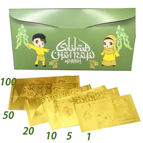 2024 Ramadan Green Gold Foil Red Packets Ramadan Gifts Malaysia SELAMAT HARI RAYA AIDILFITRI