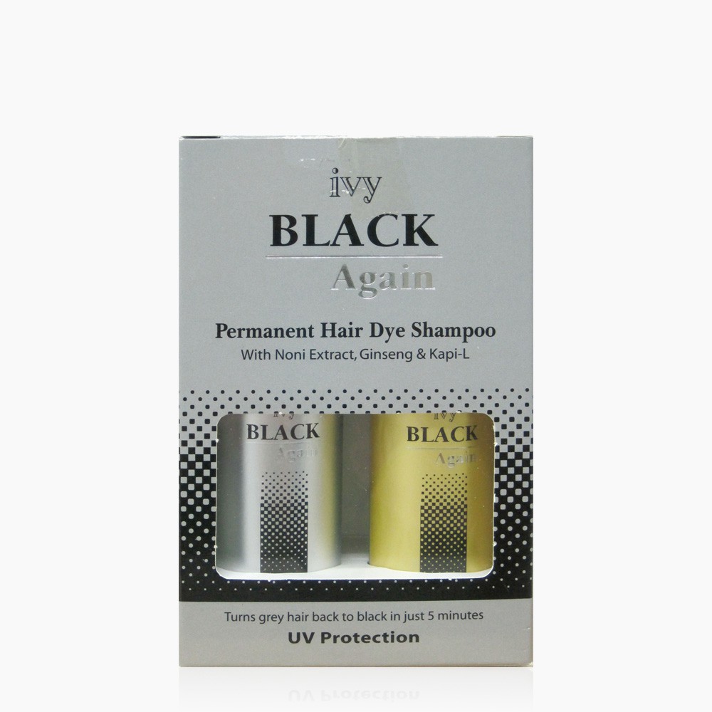 Ivy Black Again Permanent Hair Dye Shampoo Shopee Malaysia