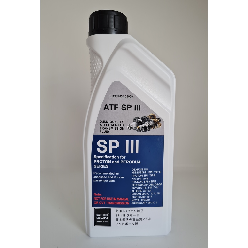 SHOGUN ATF auto transmission oil fluid sp3 SPIII 1 litres (MADE IN SINGAPORE) Shopee Malaysia