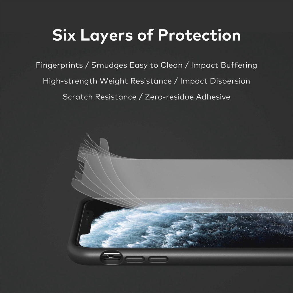 Original RhinoShield Impact Screen Protector iPhone 11 / Pro / Pro Max / XS  / XS Max / XR Scratch/Fingerprint Resistant | Shopee Malaysia