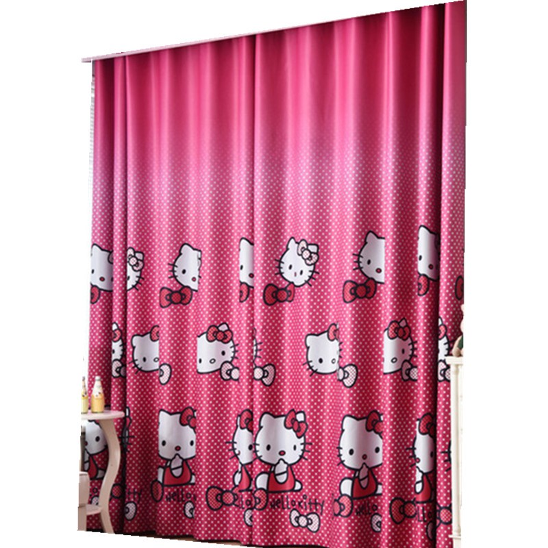 Home Decor Hello  kitty  Curtain  Blackout Window Curtain  for 