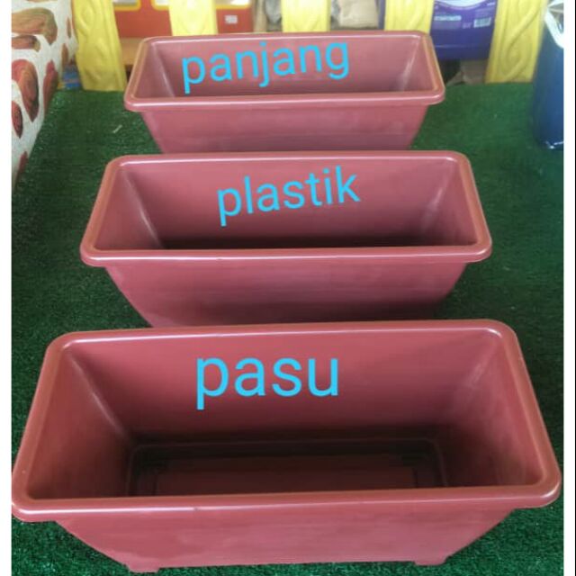 Pasu Bunga Plastik Panjang 15 Inci Lebar 7 Inci Ready Stock Shopee Malaysia