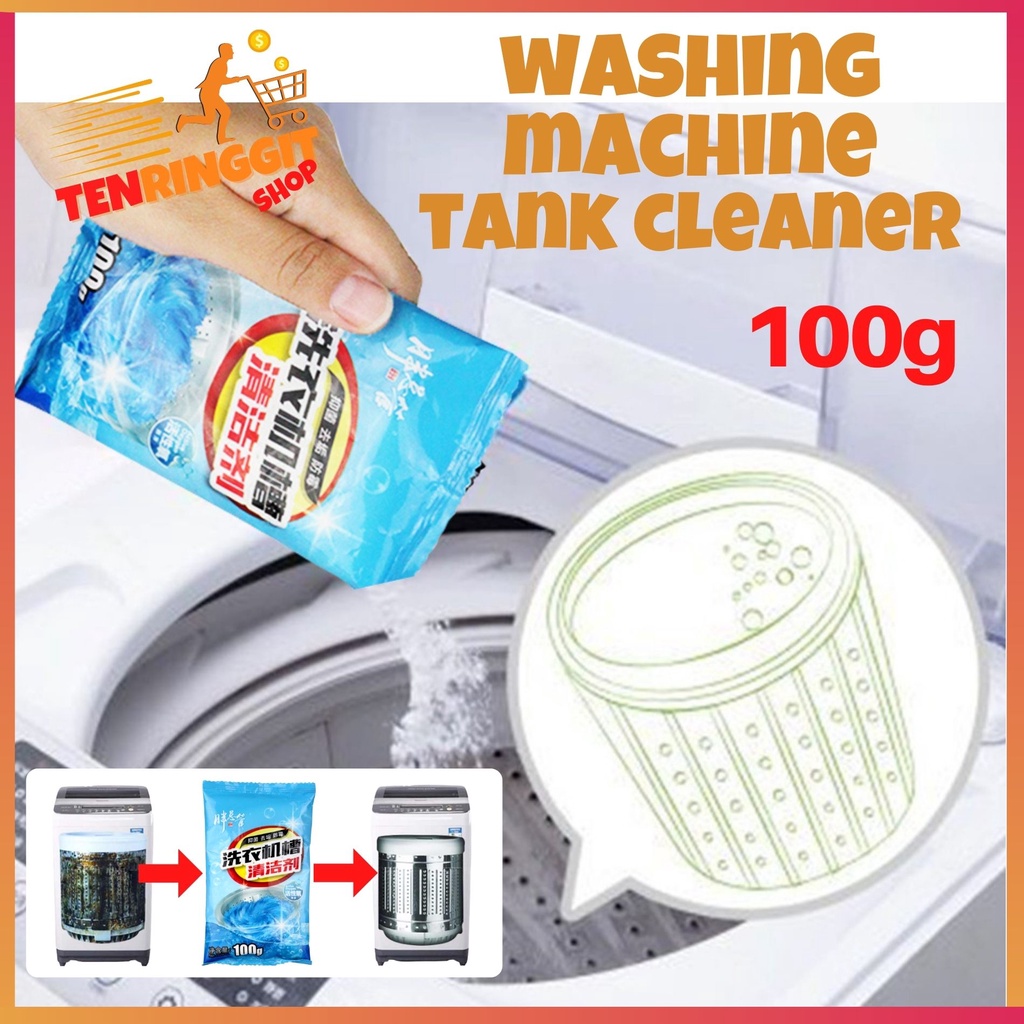 100g Washing Machine Tank Cleaner Detergent Powder Removal Internal