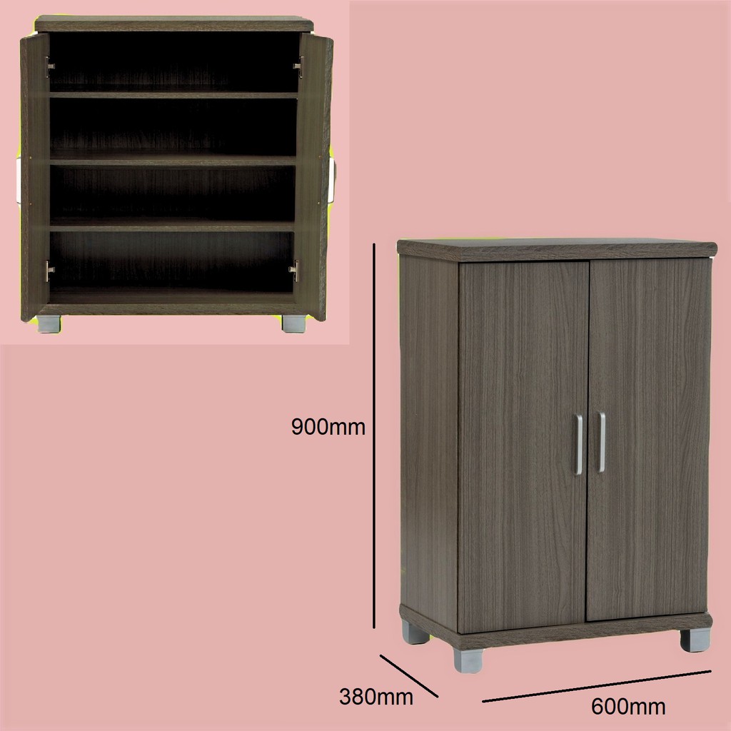 💥READY STOCK💥 Columbus 2 Doors Shoe 2 Pintu Almari Kasut 4 Tiers 4 Peringkat In