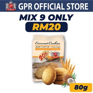 Image of GPR Royal British Coconut Cookies 80g Biscuit Biskut Kelapa Foil 007