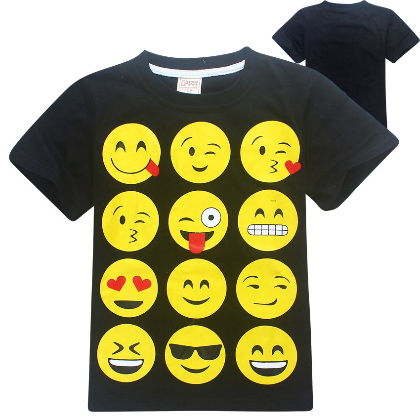 Emoji T-shirt Top Boy and Girl Spring 