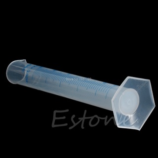 50ml Laboratory  Trial Test Tube Jar Tool Plastic Measuring Graduated Cylinder  Au13 19 Droship