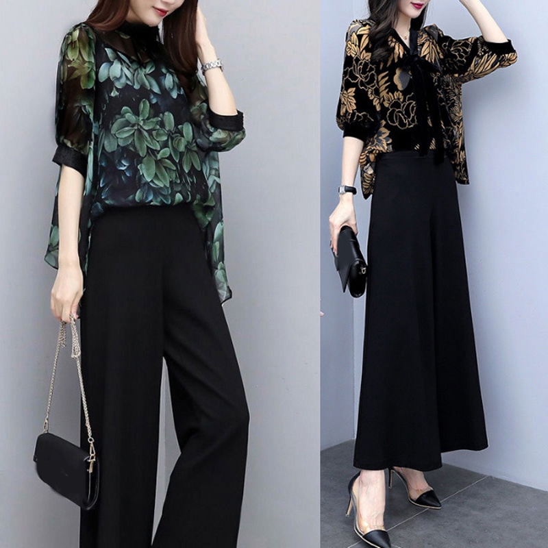 cocktail pants and blouse