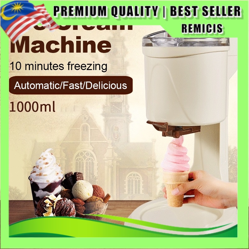 Ice cream Machine Fully Automatic Mini Fruit Ice Cream Maker for Home Electric Household Use Fruit Dessert Machine