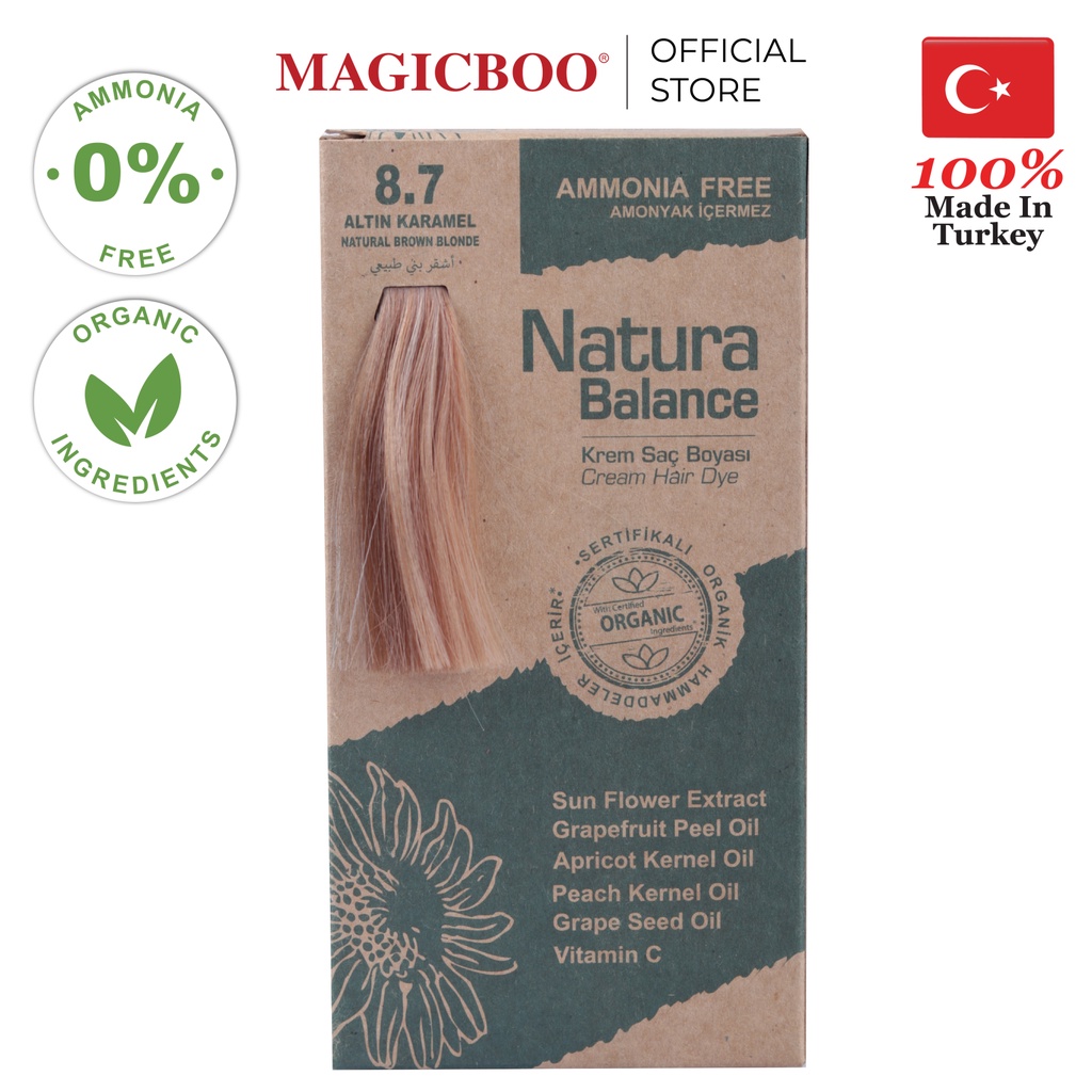 Magicboo Natura Balance Organic Permanent Color Cream Kit | Shopee Malaysia