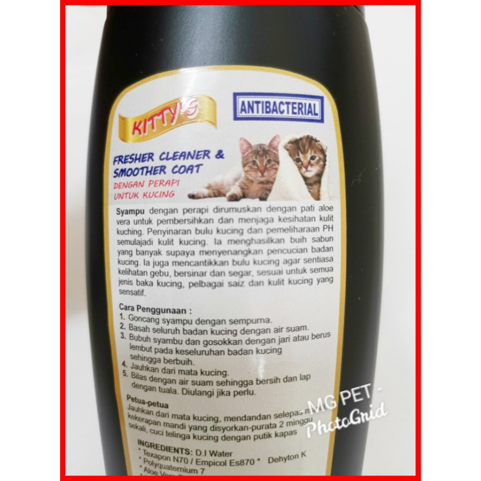 Buy (Ready Stock) Kittyu0027s Syampu / Cat Shampoo 200ml  SeeTracker 