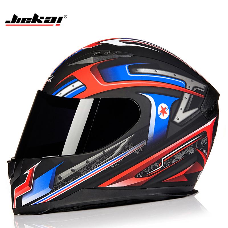 JIEKAI Men Motorcycle Helmet Women Full Face Warm Winter Motor Bike