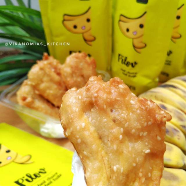 Pilov / Thai fried Banana flour / Thai Banana Fritters / Crispy Flour / Fried Banana flour