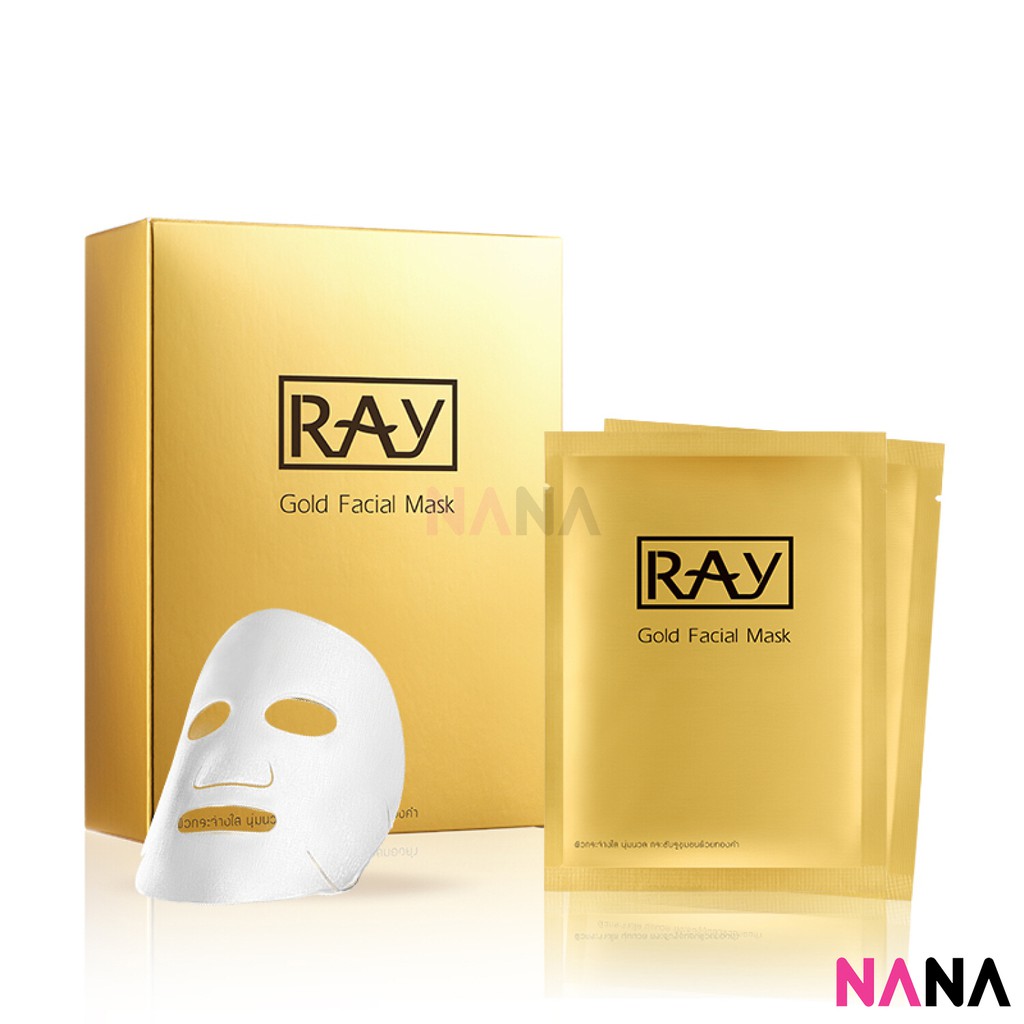 Ray Facial Silk Mask - Gold (10 Sheets)