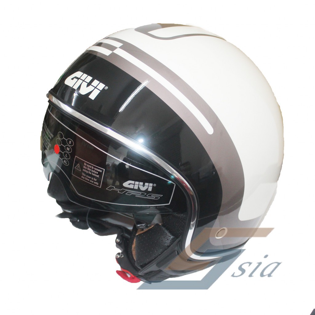 GIVI M10.1 Acqua Graphic Lava Helmet (Cream White)