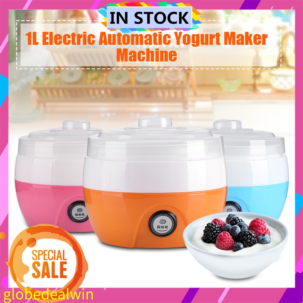 Automatic Yogurt Maker Yogurt Maker Container Yogurt Maker for 2~3 people 220V 1L orange, pink 