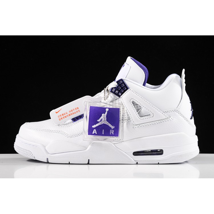 jordan 4 white and purple