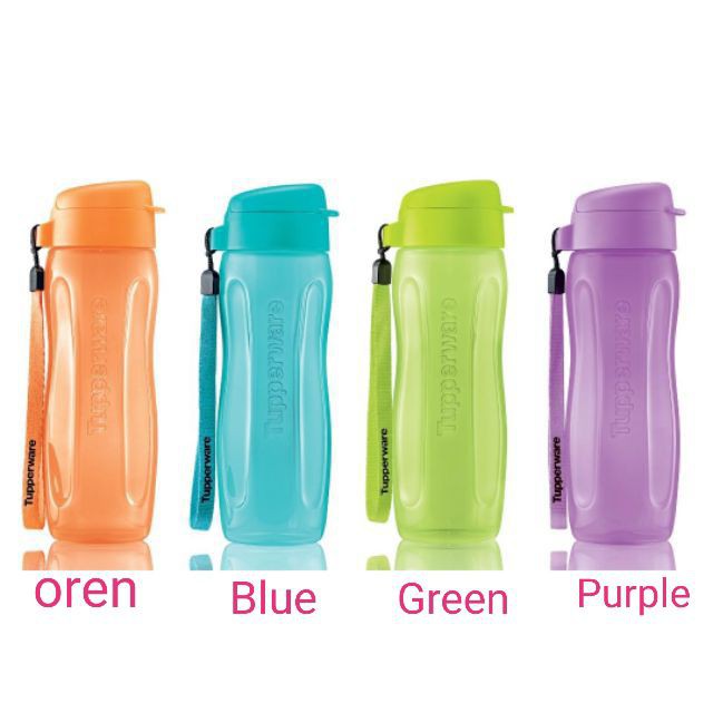Tupperware Flip Top Slim Eco Bottle (1) 500ml With Strap Shopee Malaysia