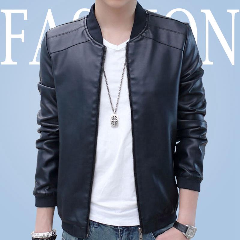 Ready-Stock High Quality New Men's Leather Jacket Casual ...