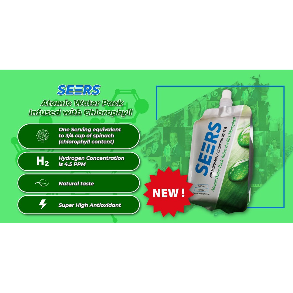 Seers Hydrogen Chlorophyll Water Pack 30 Packs Shopee Malaysia