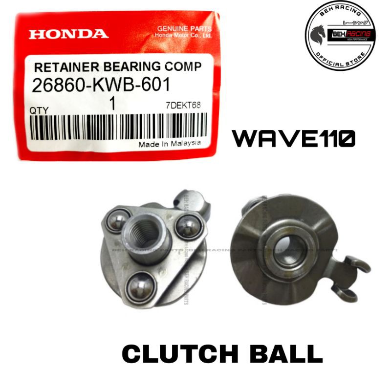 WAVE110 CLUTCH BALL /CLUTCH RETAINER BEARING (HONDA ORIGINAL) Shopee
