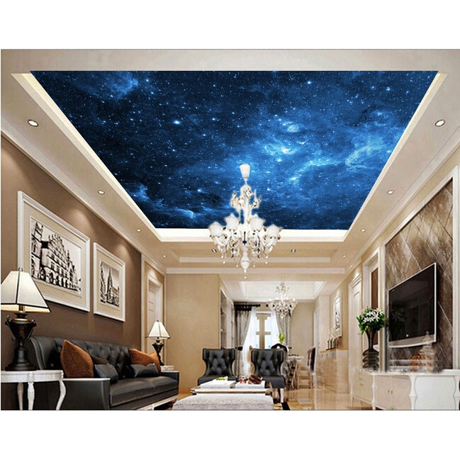 Universe Stars 3d Ceiling Wallpaper Living Room Bedroom Ktv Bar