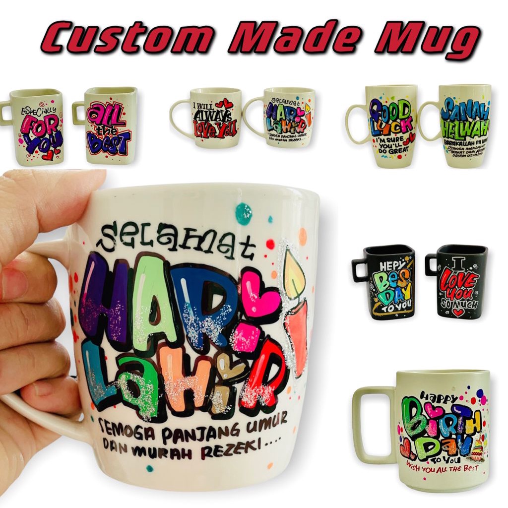 [Custom Mug] special gift| tempahan Khas cawan| Hadiah istimewa| birthday| ceremic cenderahati/hari ibu/Hari Guru