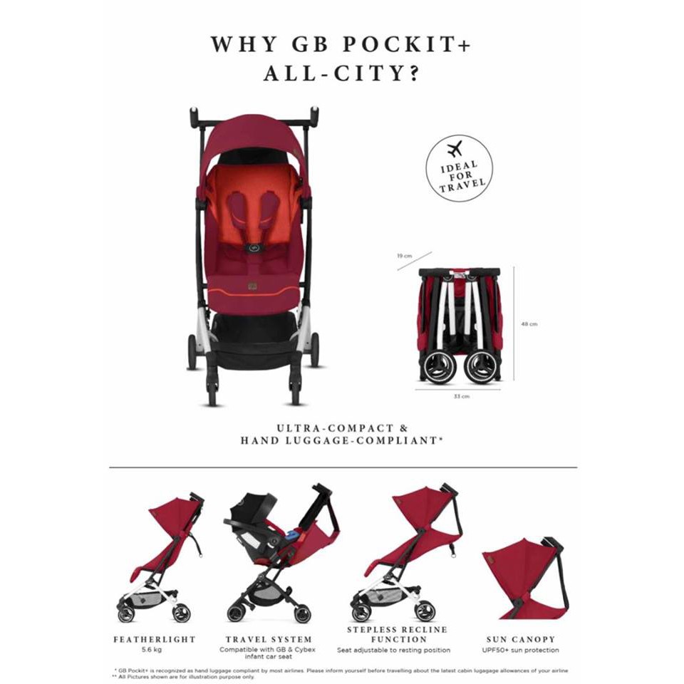 gb pockit stroller with car seat