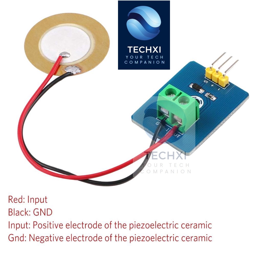 Analog Piezoelectric Ceramic Vibration Sensor Piezoelectric Electronic Building Blocks Single Machine Module