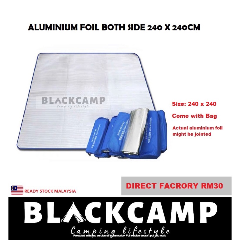Camping Ground Mat [240CM] Waterproof Sheet Camping Picnic Aluminium