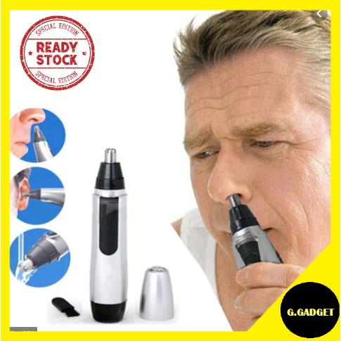 Electric Nose Ear Hair Trimmer Hair Removal Face Shaver Cleaner