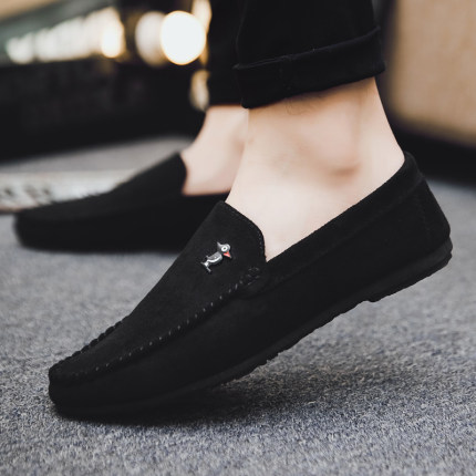 Men Shoes Shop Small Penguin Smooth Suede Leather Durable Loafers | Shopee  Malaysia