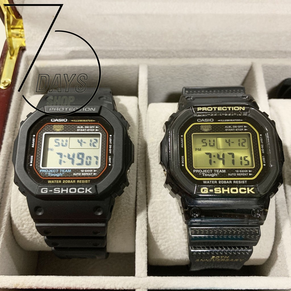 CASIO G-SHOCK GSET-30-1 DW-5030-1 & DW-5030D-1 30th Anniversary