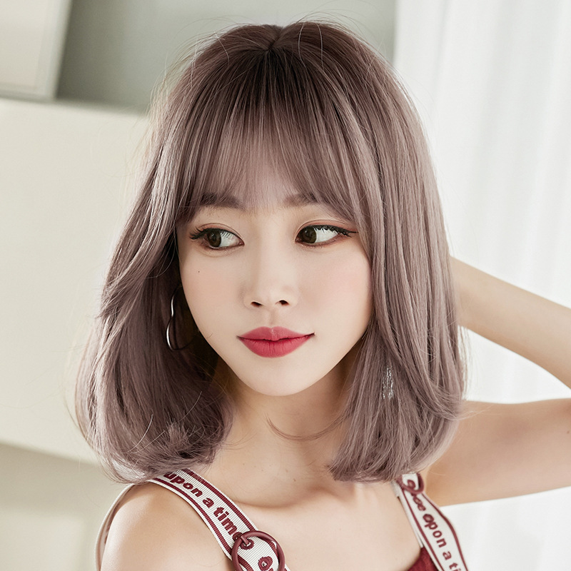 D3106 Wig Women's Short Hair Rinka Haircut Shoulder-length Full Top Hair  Cover Natural & Fluffy Clavicle Hair Curly Hair Inner Buckle | Shopee  Malaysia