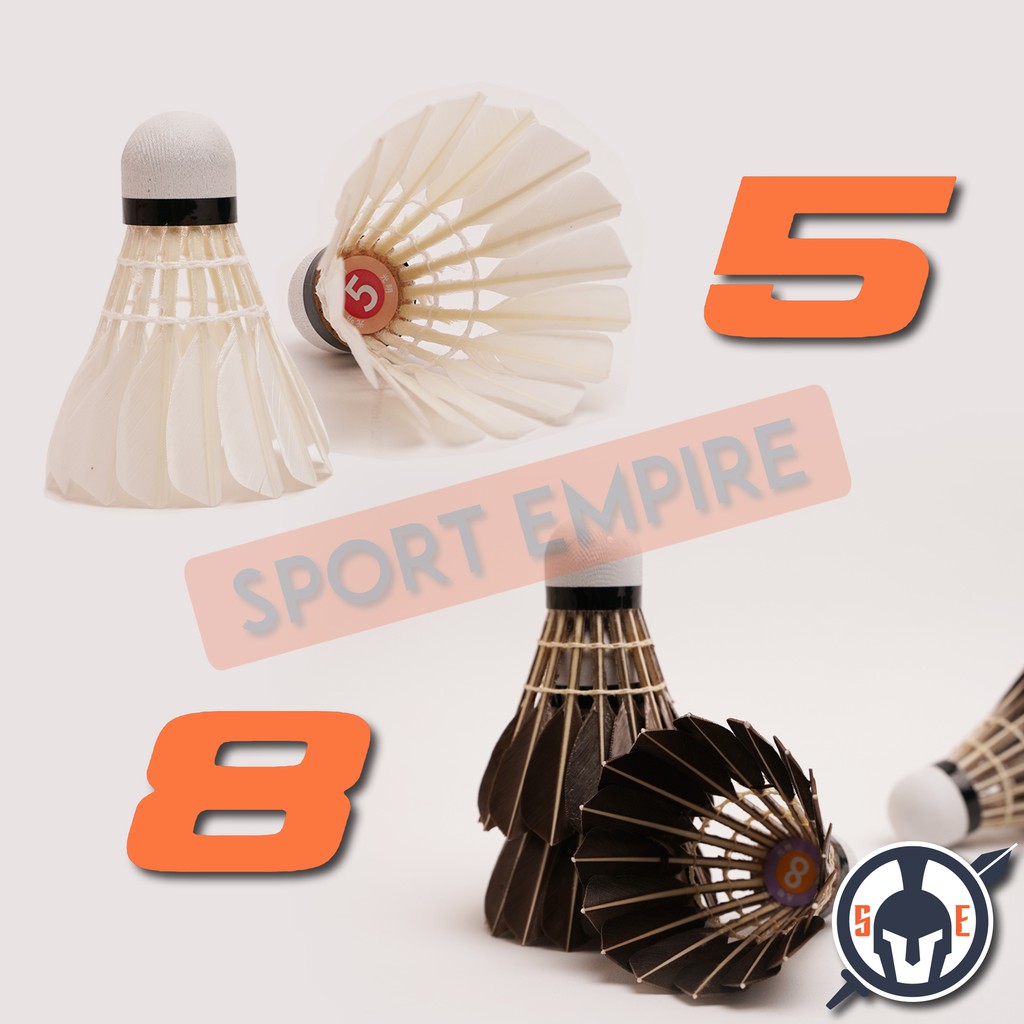 Ling Mei Badminton Shuttlecock GuangMing No.5 / No.8 FOC PU Grip (100