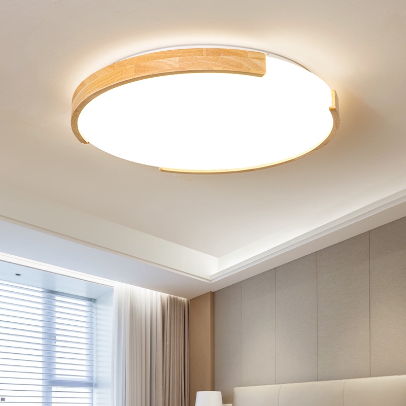 Nordic Log Walkway Sun Lamp Circular Led Ceiling Lamp