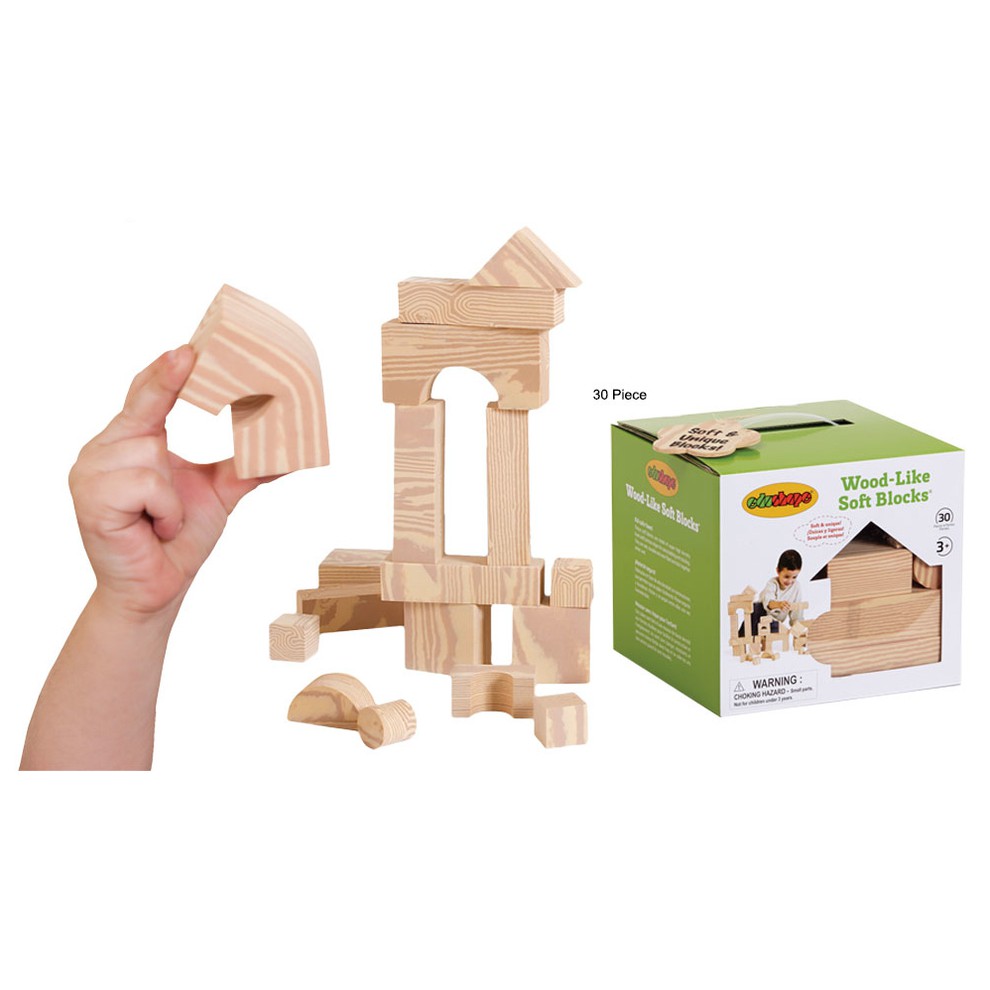 edushape wood like soft blocks