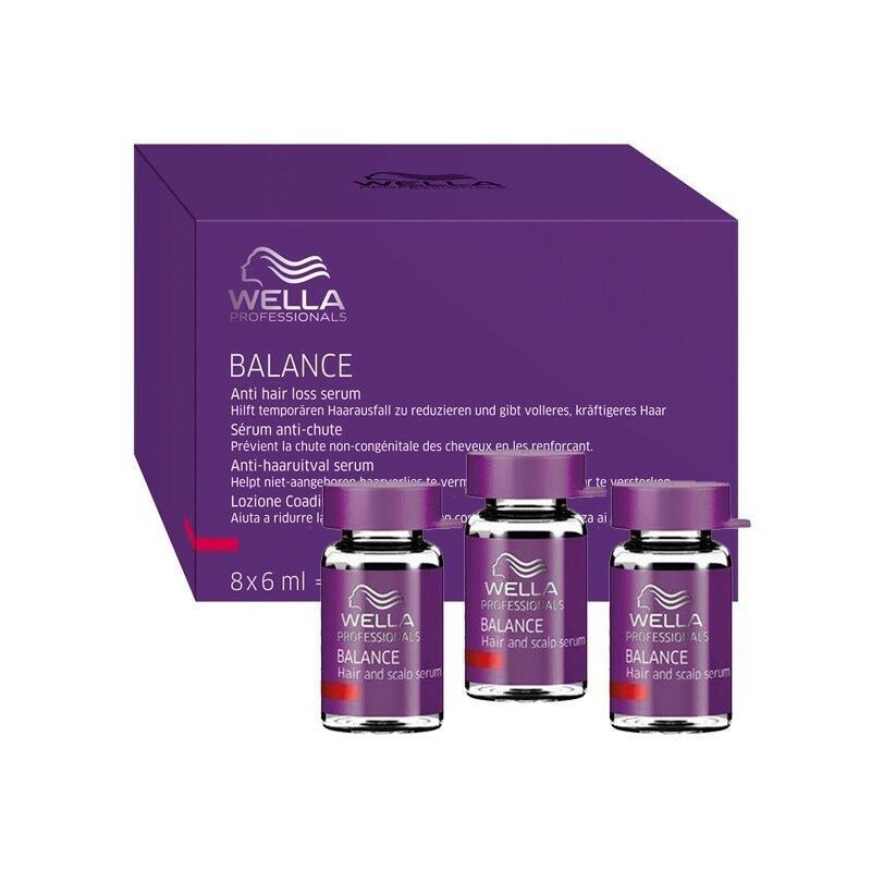 100% Authentic WELLA Balance Anti Hair Loss Serum Tonic Hair and Scalp  Serum Ampoules 8x6ml (Ready Stock) | Shopee Malaysia